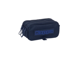 Estojo Triplo Lápis Grande Kappa Azul Noite 21,5x1x8cm Safta