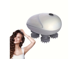 Massageador Elétrico Portátil, Com Quatro Cabeças Rotativas, Adequado Para Massagem Muscular, Cervical E Do Couro Cabeludo, Compacto, Rec...