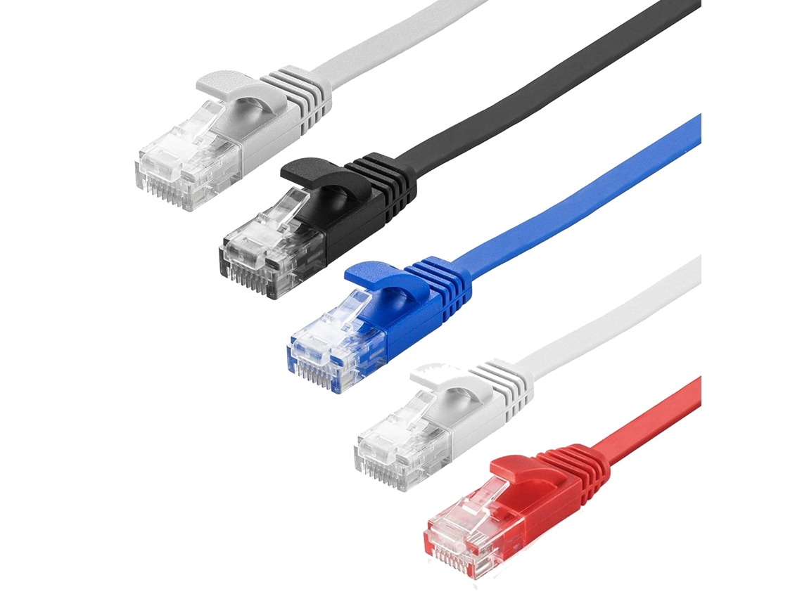 Cabo De Rede U/utp Plano De 10 Metros, 1 Gbit/s, Branco, 10 M Brilvibera