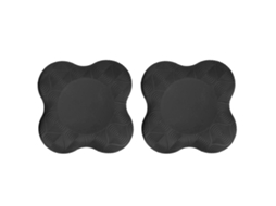 2pcs Colchões De Joelho Para Yoga Com Almofada Anti-derrubada Apoio Para Punho Cotovelo Treino Fitness Preto
