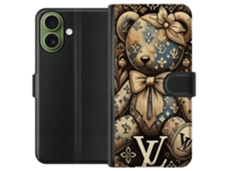 Capa Carteira Compatível Com Apple Iphone 17 Teddy Vuitton