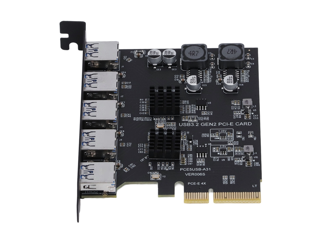 Placa Pcie Usb3.2 Gen2 5 Portas LAXISCREED
