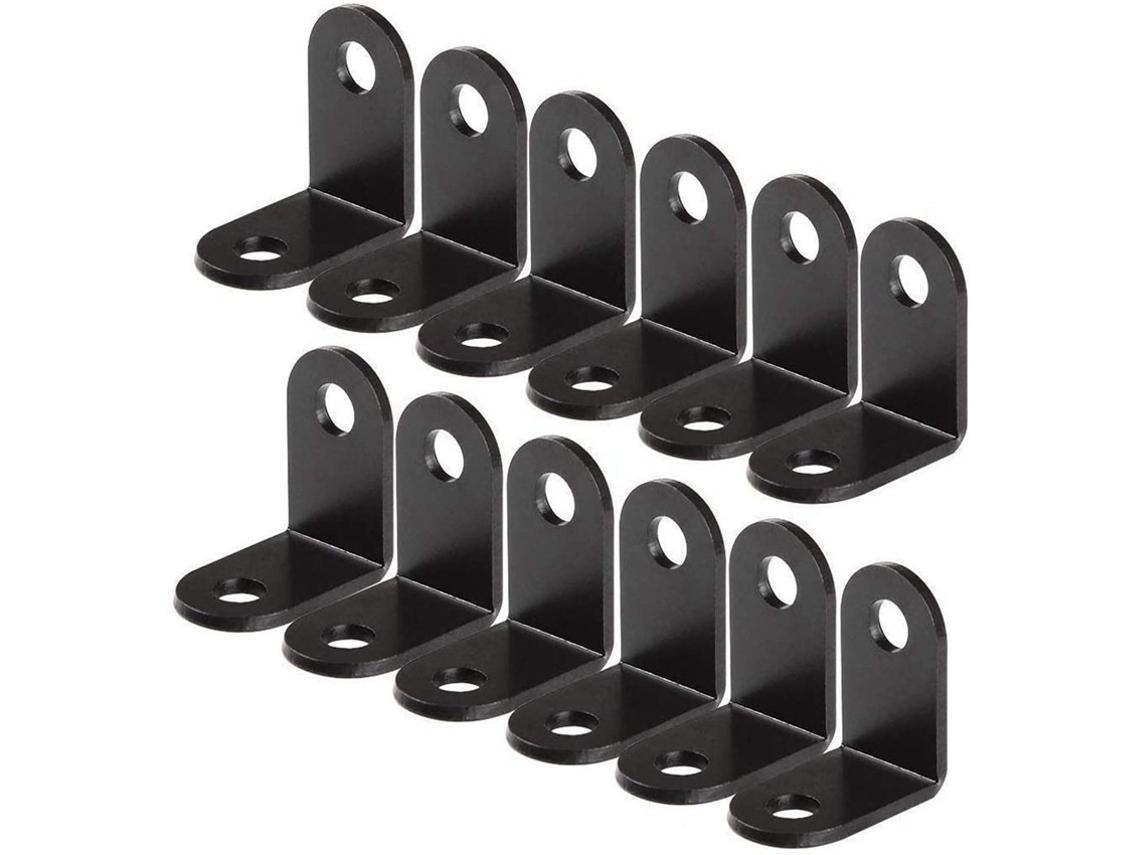 Cantoneira De Ferro Cantoneira Para Cantos Pacote Com 12 Preto, Resistente, Prático E Fácil De Utilizar Elysve