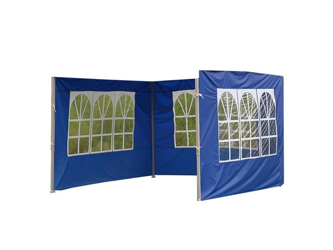 Inn Tenda Externa Em Tecido Oxford 210d, Janela Romana 3x2m Tecido Oxford Dobrável Impermeável E Resistente À Chuva Azul Innovtec