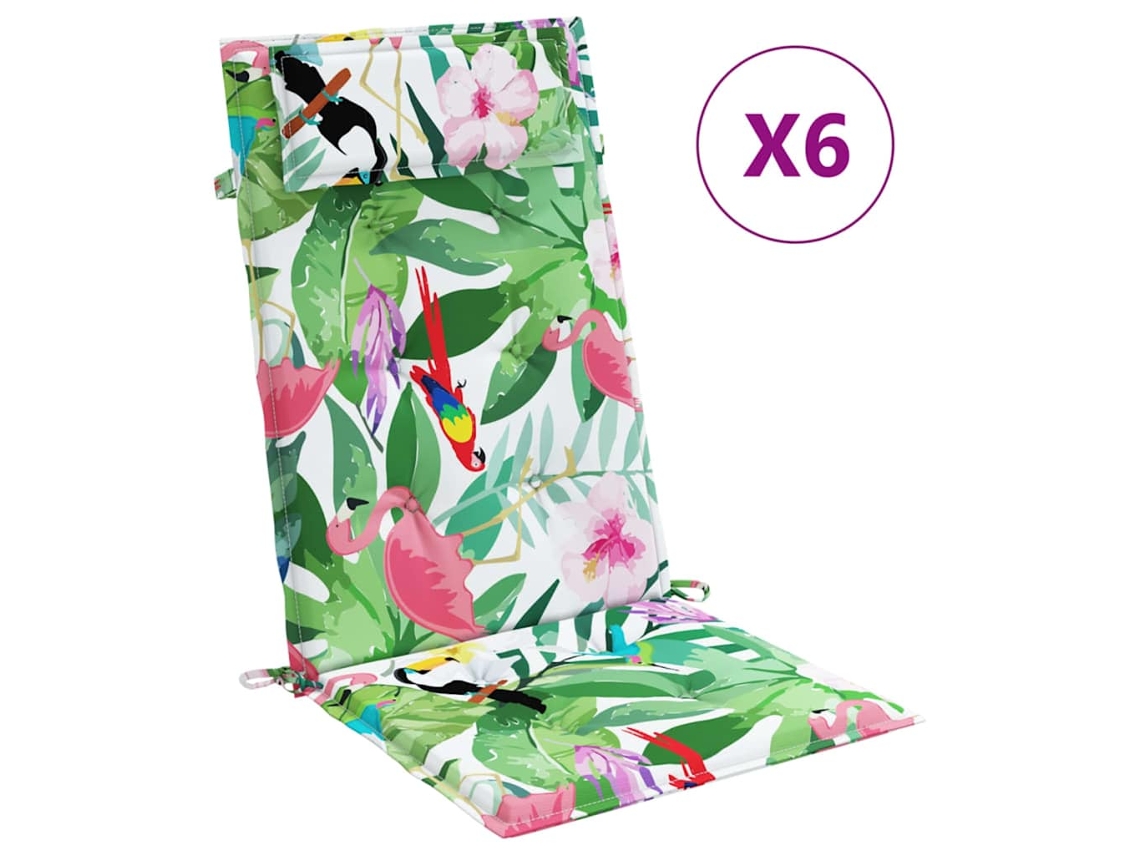 Highback Chair Cushion, Highback Chair Cushions Vidaxl Multicolor Tecido (n/a)