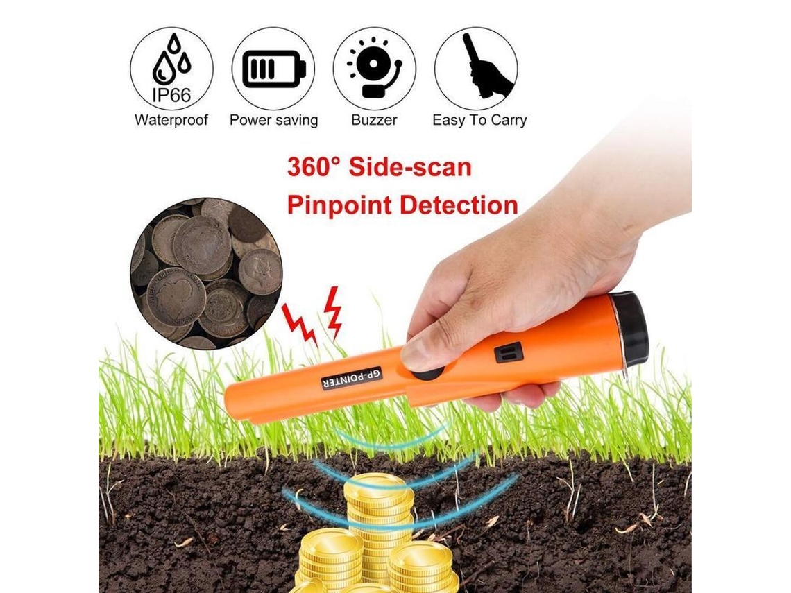 Detector de Metal S/MARCA, portátil, GP pointer, sonda, submersível, IP66, busca ouro