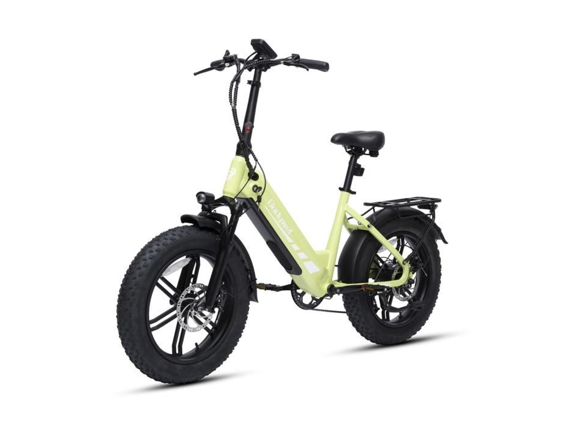 Bicicleta Elétrica Dobrável Fatbike Motor Bafang 500 W Bateria 48 V 20 Ah 20 Pol Verde BODYWEL