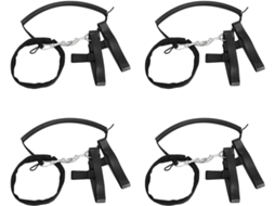 4x Sangle de Latéral + Pince Et Clips, Sangles Bouteille Plongée, para Réservoir 6l SFUSHOS