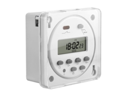 Temporizador AQUAFORGE LCD semanal, 12V, 1s-168h, modelo CN101S