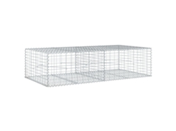 Gabion Basket, Gabion Baskets Vidaxl Prateado Ferro (200 X 100 X 50 Cm)