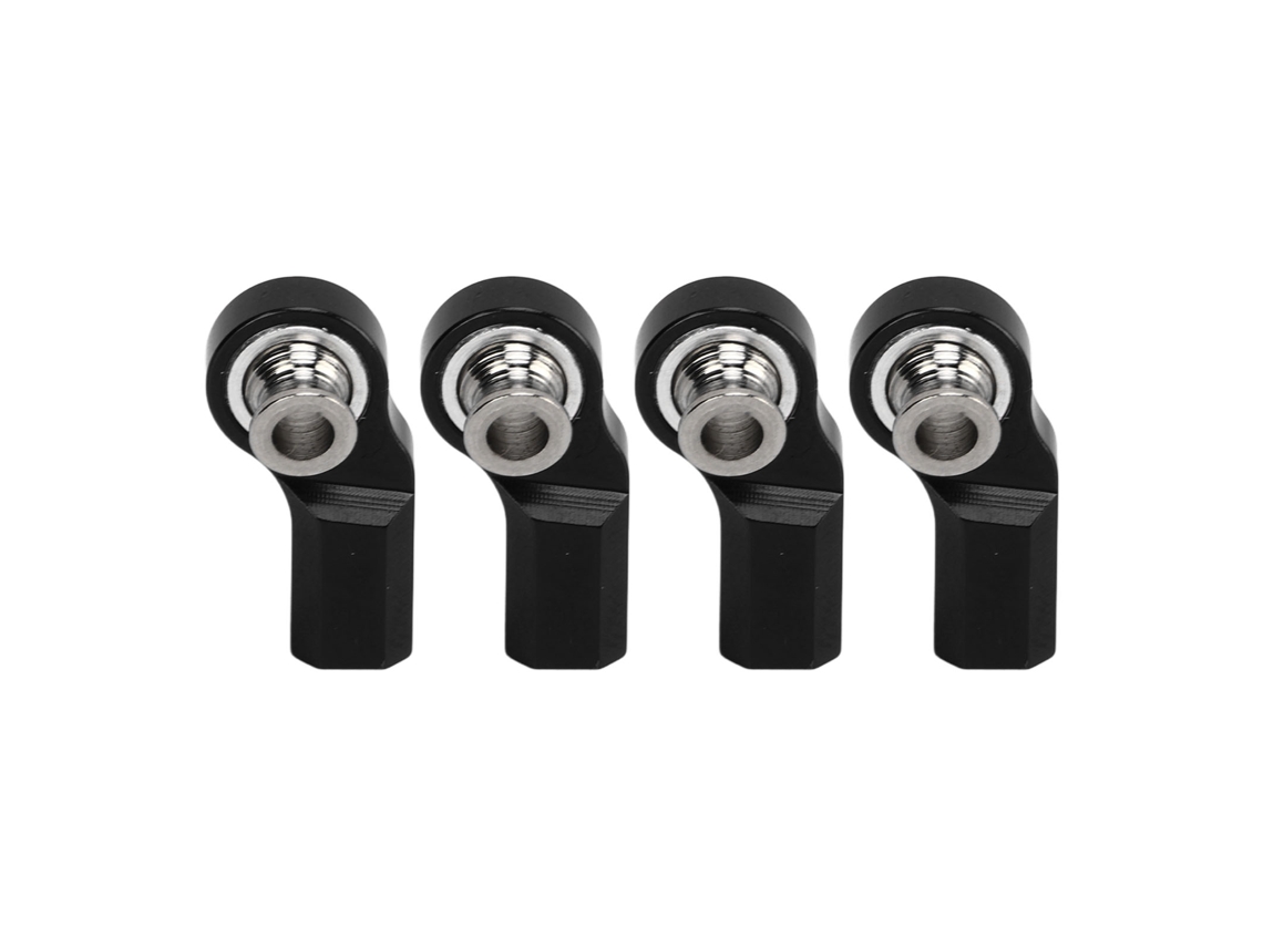 Mali 4pcs Extremidade de Vara de Controle de Carro Rc M3 Alumínio Aço para Axial Scx10 1/10 Modelo Preto