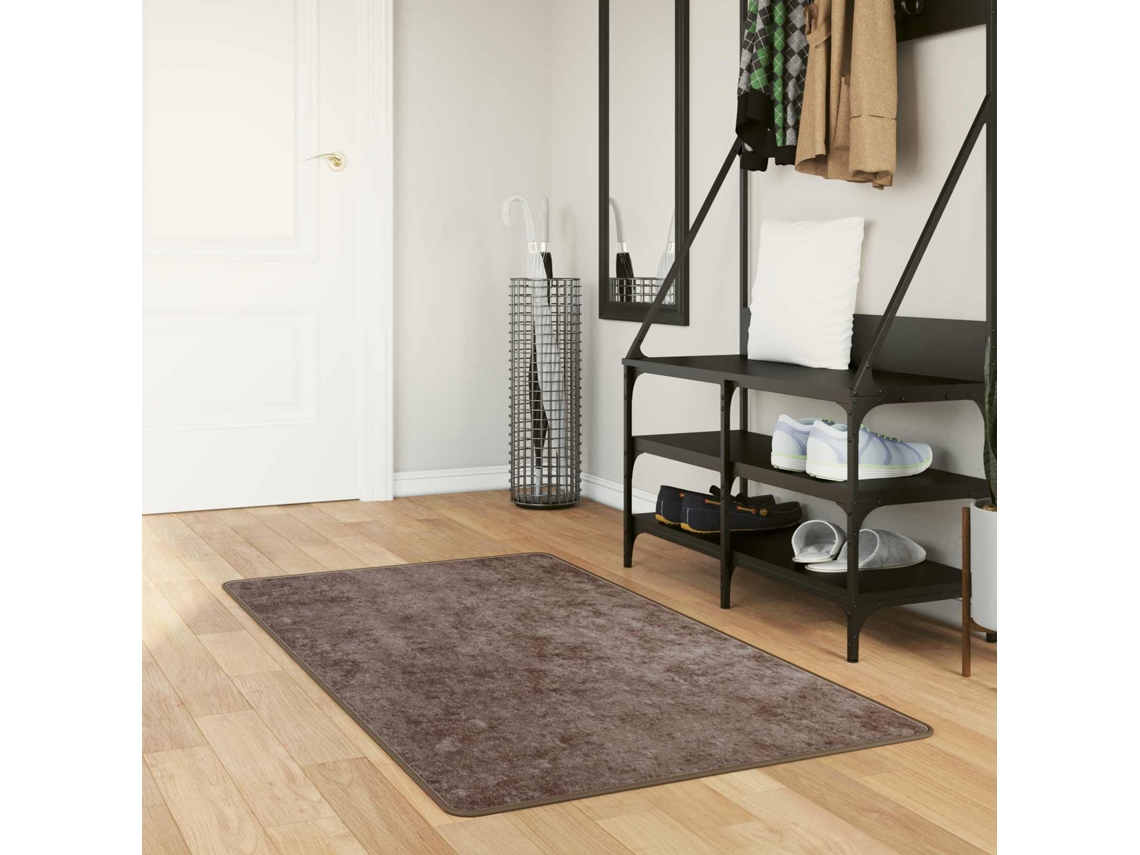 Vidaxl Passadeira Marsa Cinzento 80 X 150 Cm Poliéster E Pvc