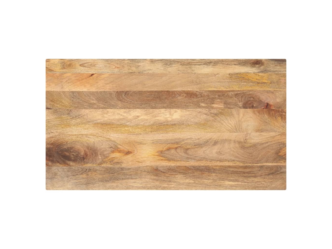 Vidaxl Tampo De Mesa Retangular 100x70x3,8 Cm Mangueira Maciça