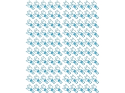 Clipes de papel no formato Coelho, pequenos e resistentes, feitos de metal, ideais para documentos, papel e roupas, na cor azul.