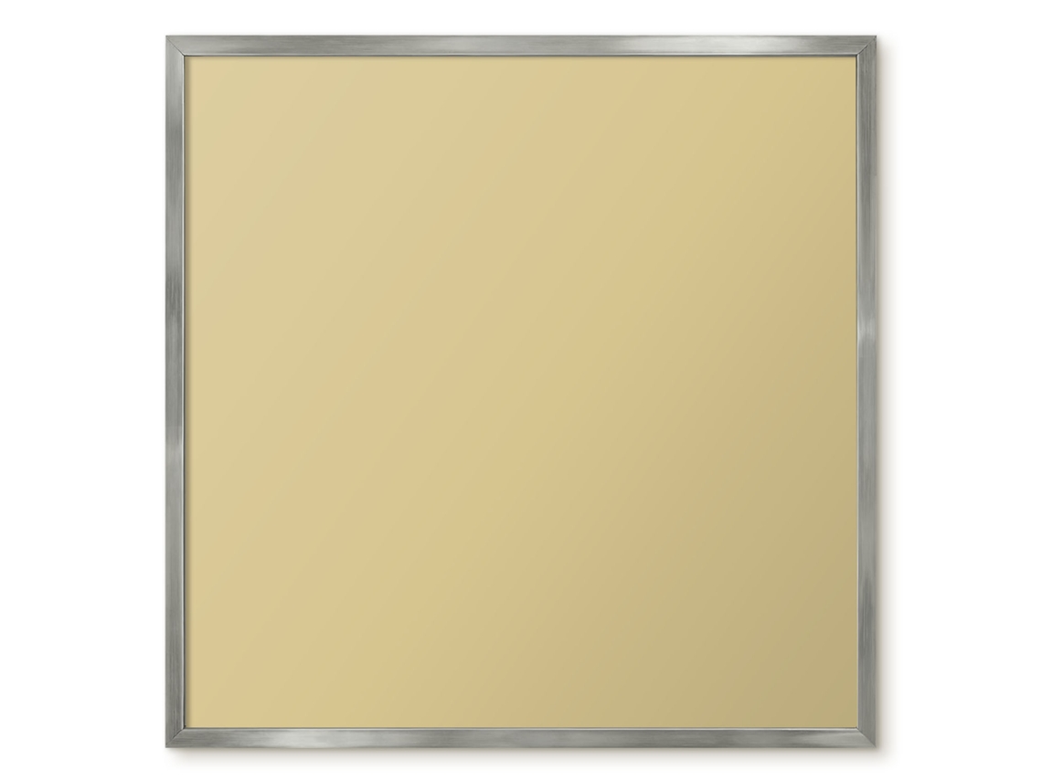 Quadro de vidro magnético cor mostarda para hall de entrada Espelharte (50x50 cm)