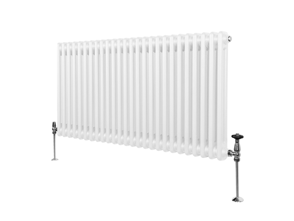 Radiador Horizontal Tradicional De 2 Colunas Em Aço Carbono Branco Com Alta Eficiência 600x1192mm