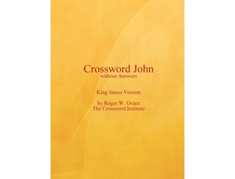 Livro Crossword John Without Answers Roger Gruen (Inglês)