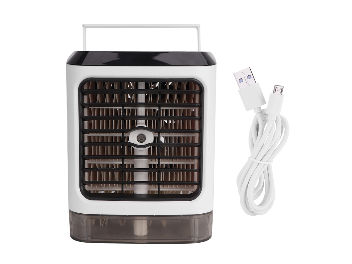 Laxiscreed Umidificador Mini Com Led 7 Cores E Vento Frio Para Purificador De Ar Usb