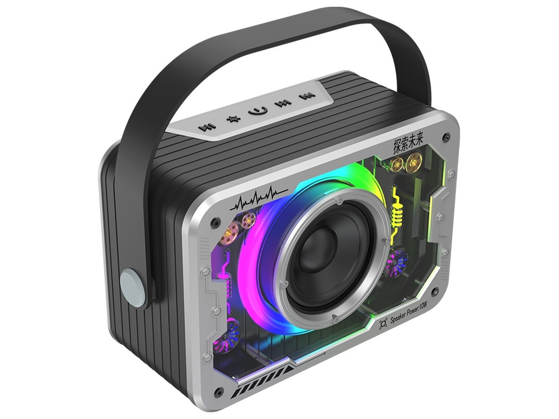 Máquina de karaokê, microfone sem fio com luzes, Bluetooth portátil JYTGALX