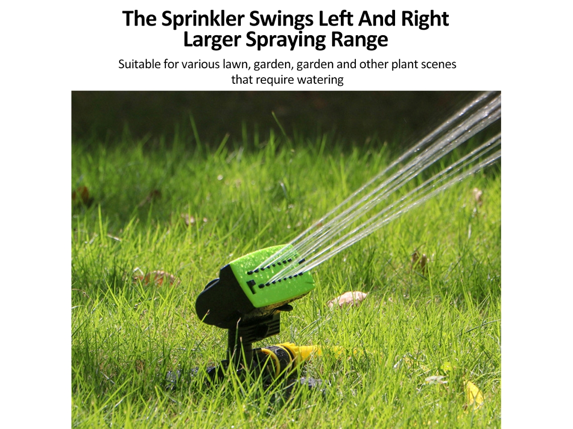 Laxiscreed Sprinkler Oscilante Automático 180° Para Irrigação Multiuso