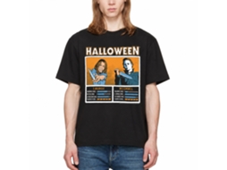 Rockinstone Halloween Movie Laurie Vs Michael Face Off Black Adult T-shirt Size:xxl