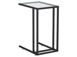 Mesa de apoio ao computador VIDAXL Transparente Vidro (50x35x65 cm)