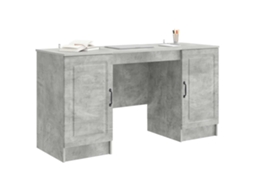 Maison Exclusive - Mesa Cinzento Cimento 142,5 X 50 X 75 Cm Derivados De Madeira