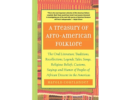 Livro Treasury of AfroAmerican Folklore de Harold Courlander (Inglês)