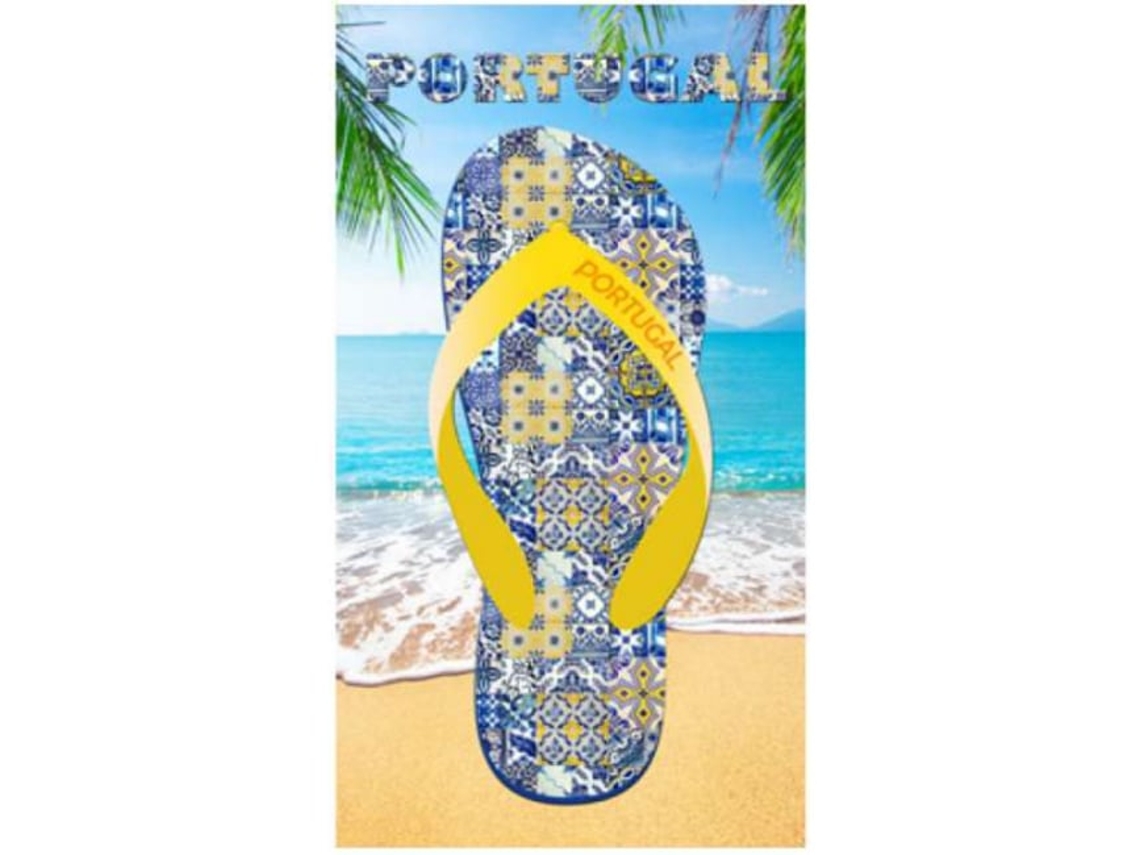 Toalha De Praia Microfibra Chinelo Portugal