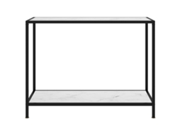 Mesa Consola 100x35x75 Cm Vidro Temperado Branco MAISON EXCLUSIVE
