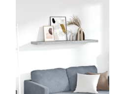 Vidaxl Prateleira De Parede 120x23,5x3,8 Cm Mdf Cinzento-cimento