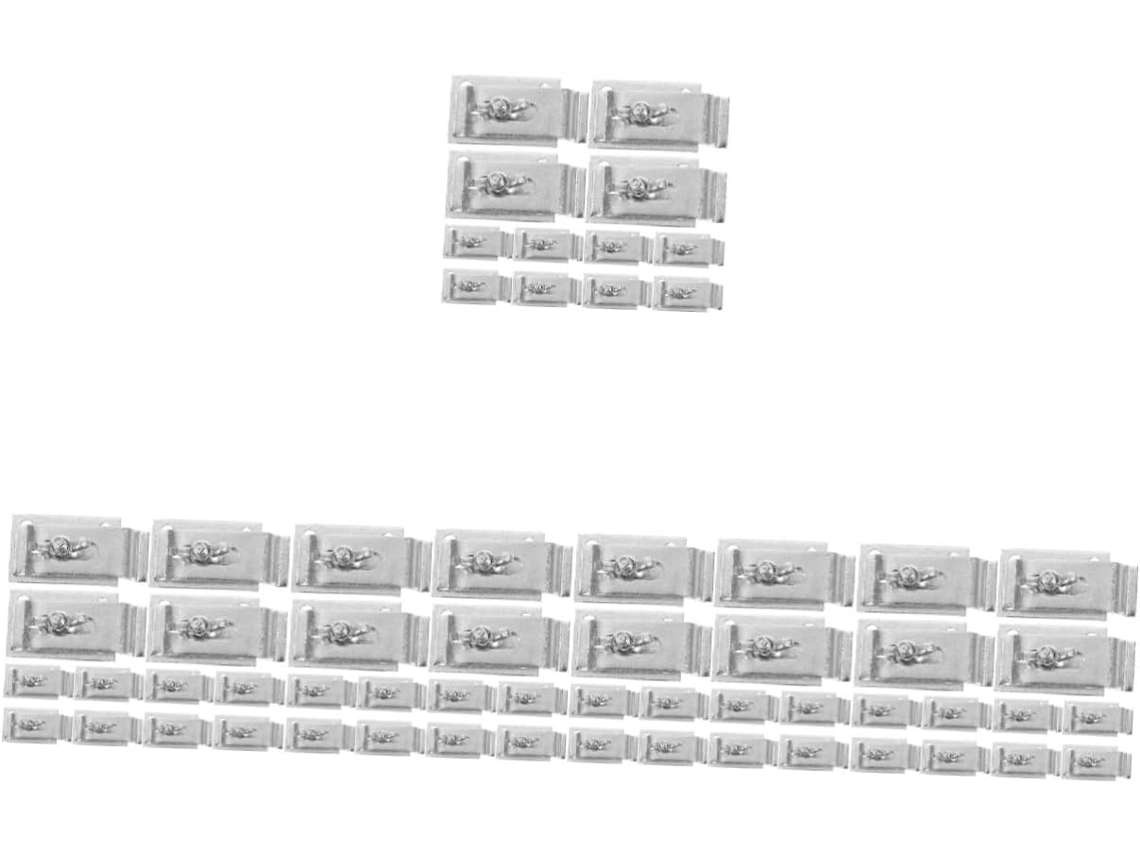 Conjunto De 60 Peças De Clipes De Suporte Para Pia De Banheiro, Acessórios De Instalação, Clipes De Gokoco