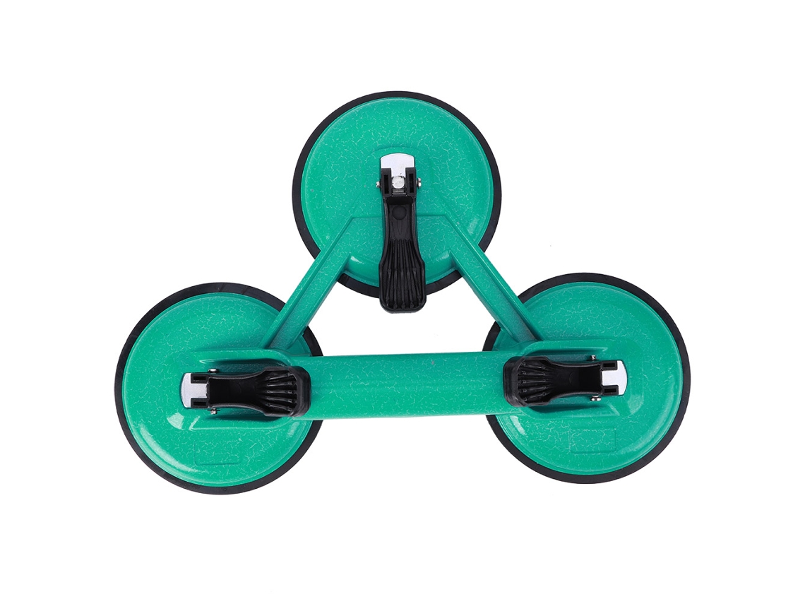 Ferramenta De Reparação De Eletrodomésticos Ventosa De Vidro De Liga De Alumínio + Borracha 3 Garras Verde