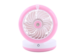 Ventoinha Usb Mini Com Spray De Resfriamento Da Laxiscreed, Ar Portátil, Rosa