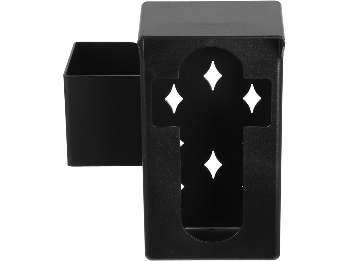 Suporte Campainha Healvian Antiferrugem, Preto, Resistente às Intempéries EA Perfurações, Ideal Acessório