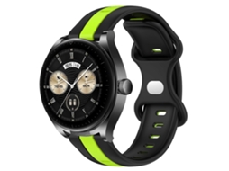Pulseira De Silicone Bicolor Com Fecho Borboleta De 20 Mm Para Huawei Watch Buds