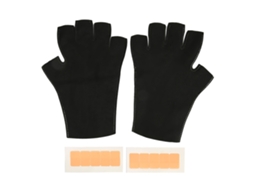 Luvas Uv Sem Dedos Para Manicura Em Gel, Transpiráveis E Elásticas, Proteção Profissional Portátil