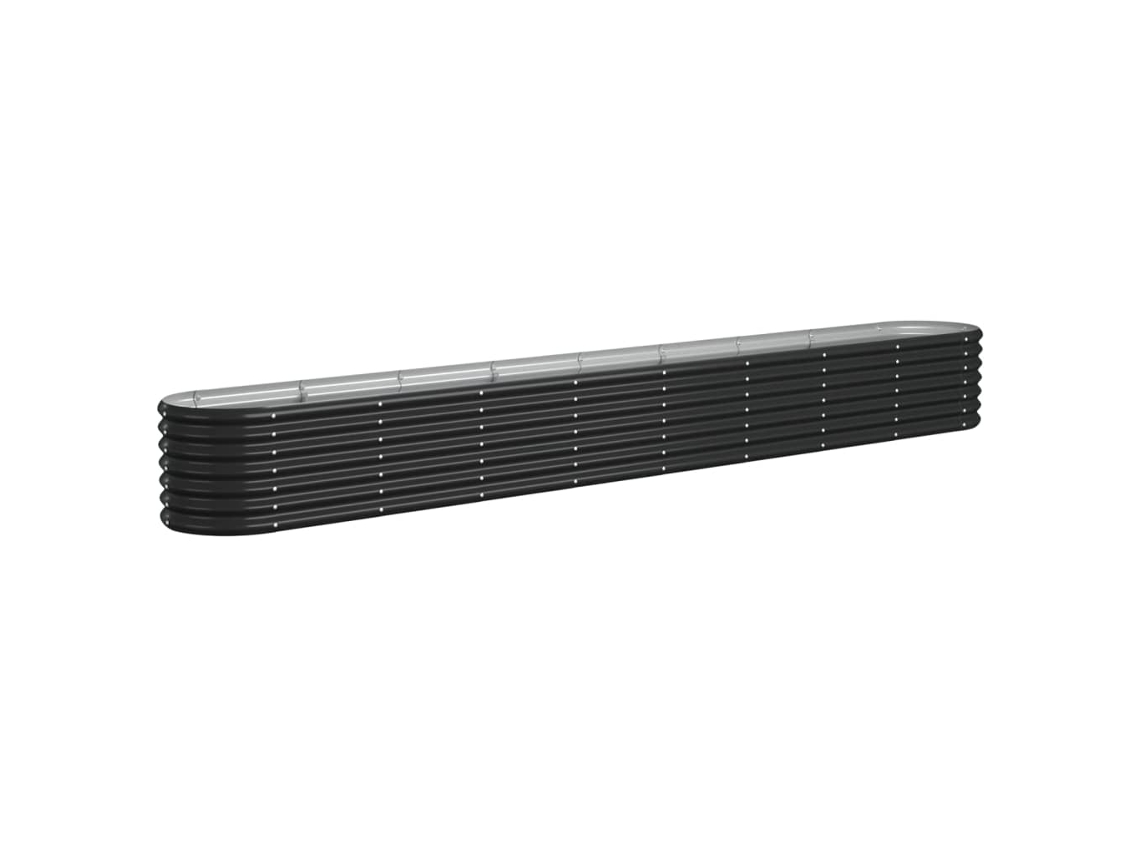 Garden Raised Bed, Garden Raised Beds Vidaxl Antracite Aço (332 X 40 X 36 Cm)