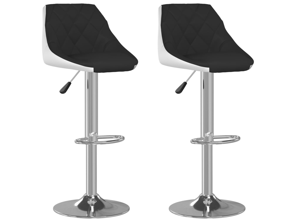Bar Stool, Bar Stools Vidaxl Preto Couro Artificial (n/a)