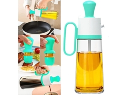 Dispensador De Óleo De Oliva Com Escova De Silicone 2 Em 1 Para Cozinha E Churrasco