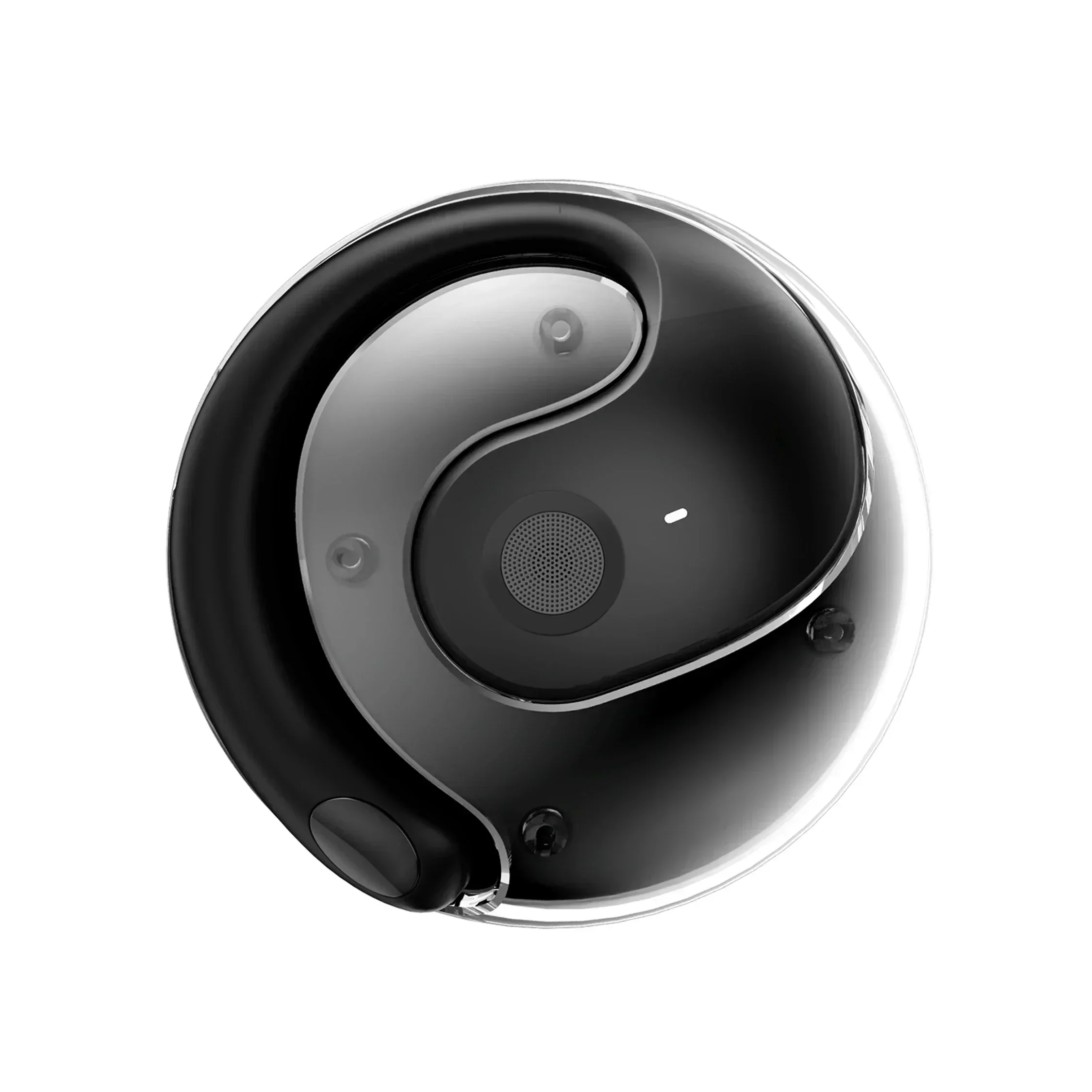 Fones De Ouvido Sem Fio Bluetooth Com Condução Óssea, Cancelamento De Ruído E Microfone (preto), Design Aberto.