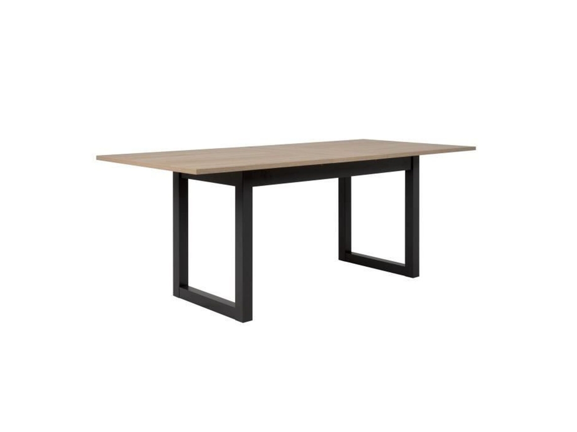 Mesa de jantar extensível - carvalho sonoma e antracite - 160-200 cm - DENVER AUCUNE