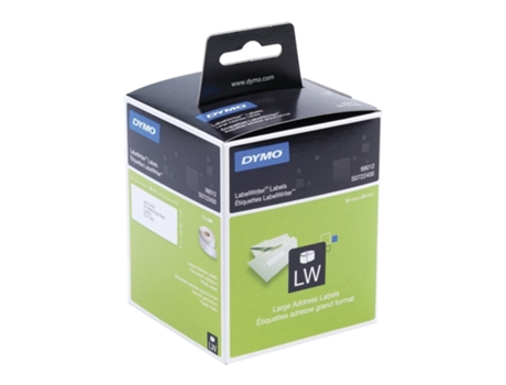 Etiquetas grandes para endereços LW S0722400, preto sobre branco, 89 x 36 mm