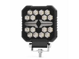Farol De Trabalho Led Quadrado 30 W Para Veículos, Luz Principal Branca E Luz Diurna Amarela