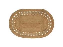 Conjunto 1 Tapete De Área Vidaxl Castanho Juta (205 X 305 Cm)