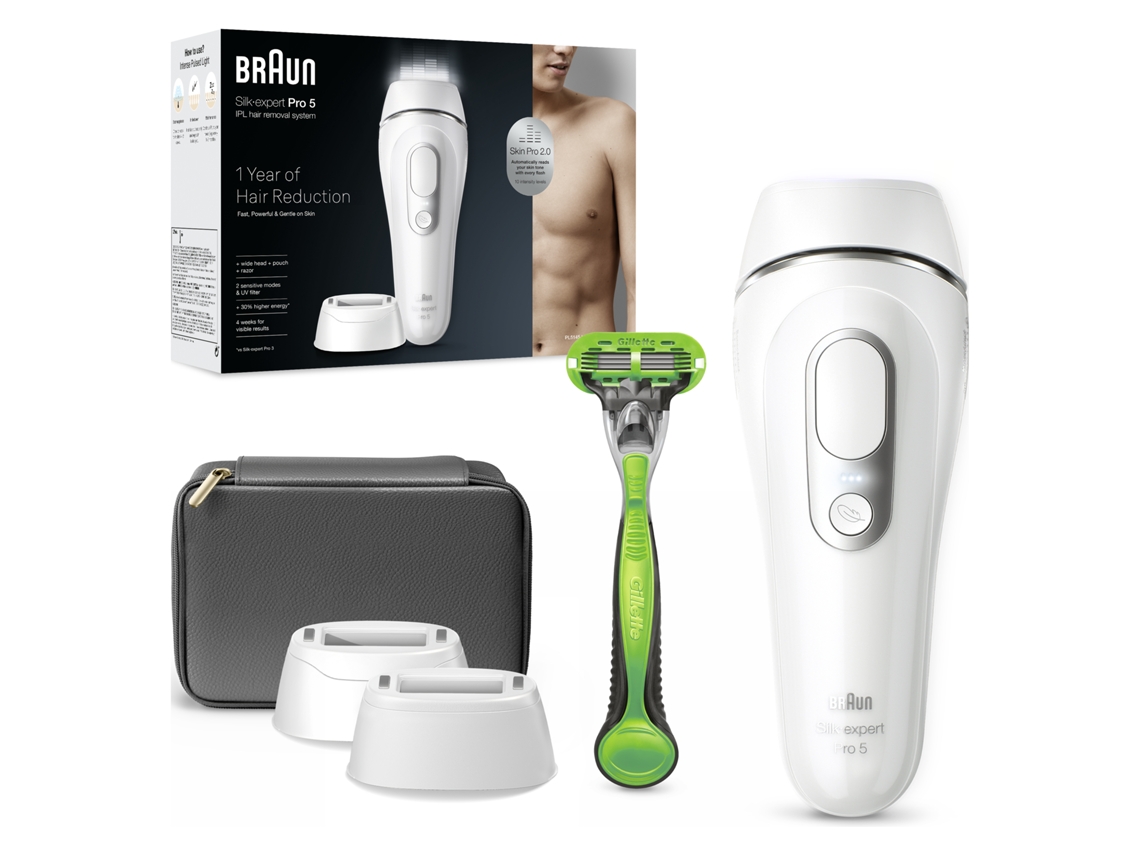 Depiladora Luz Pulsada BRAUN Silk Expert S5 Pl5145 1Un (IPL - Multi-zonas - Corrente)