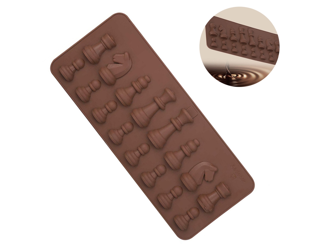 Forma De Xadrez De Silicone Com Design Requintado E Reutilizável Para Fazer Você Mesmo