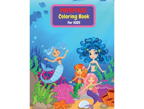 Livro Mermaid Coloring Book For Kids De Tony Reed (inglês)