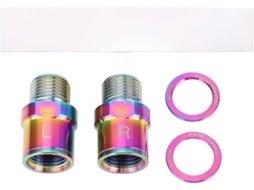 Extensores De Pedal De Bicicleta De 20 Mm Em Liga De Titânio Colorida Com Espaçadores Pa Gokoco (0,79 Pol.)