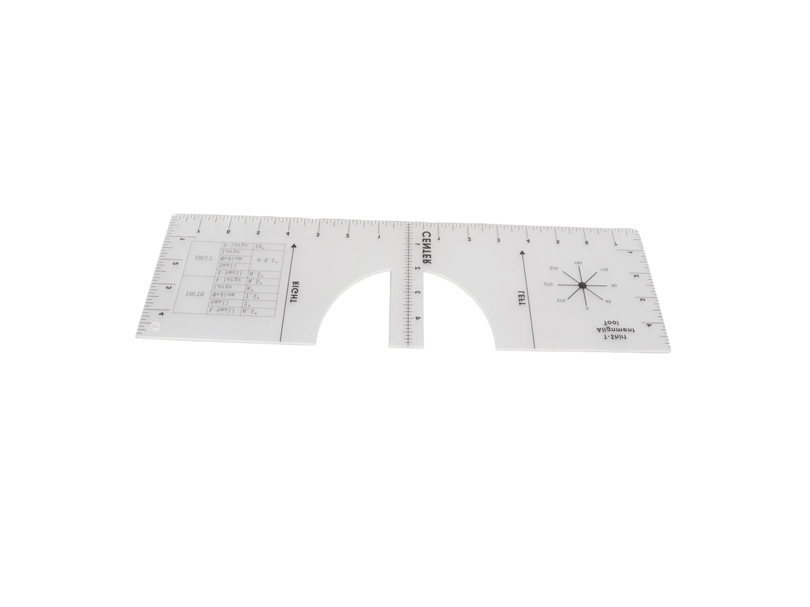 Régua de Pvc Resistente para Camisetas, Escala Precisa, Leve e Fácil de Usar, Ferramenta de Ajuste para Designers e Iniciantes. AQUAFORGE